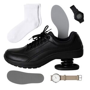 Z-CoiL Men’s Black Leather Spring Heel Pain Relief Shoes Size 13 Orthopedic EUC